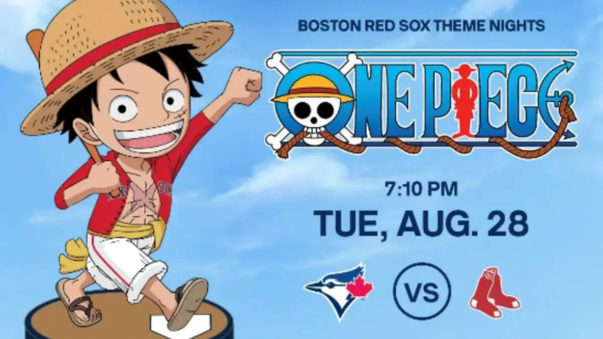 Boston Red Sox One Piece Night Includes Luffy Bobblehead